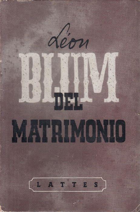 Del Matrimonio - Léon Blum - copertina