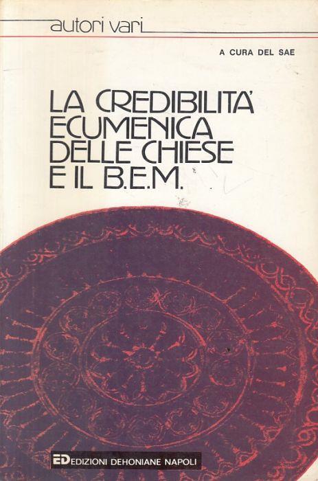 La Credibilità Ecumenica Chiese e B.E.M - copertina