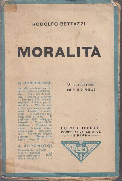 Moralità - Rodolfo Bettazzi - copertina