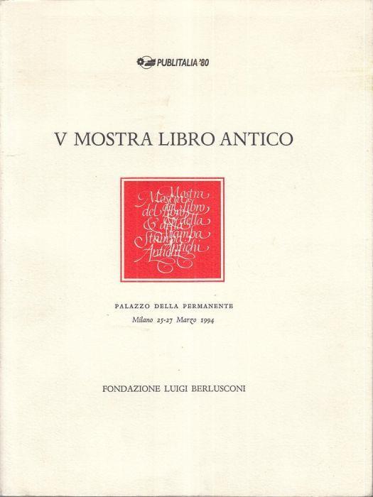 Catalogo: V Mostra Libro Antico - copertina