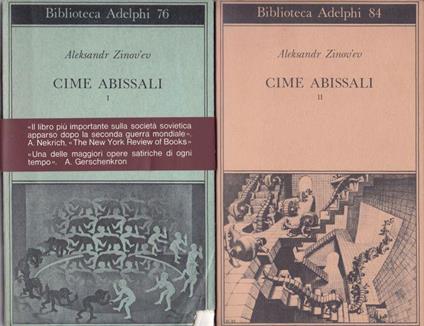 Cime abissali Volume primo - Volume secondo - Aleksandr Zinov'ev - copertina