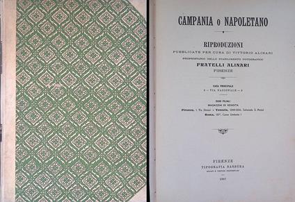 Campania e Napoletano. Riproduzioni Fratelli Alinari - Vittorio Alinari - copertina