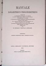 Manuale logaritmico-trigonometrico