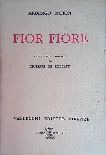 Fior fiore - Ardengo Soffici - copertina