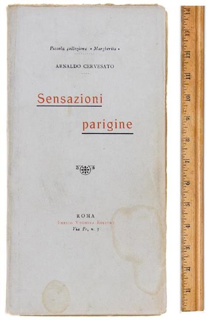Sensazioni Parigine - Arnaldo Cervesato - copertina