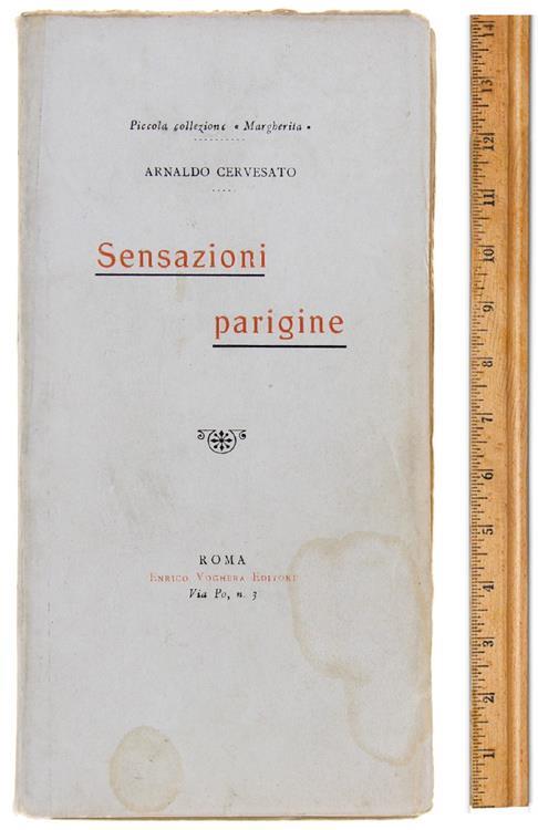 Sensazioni Parigine - Arnaldo Cervesato - copertina