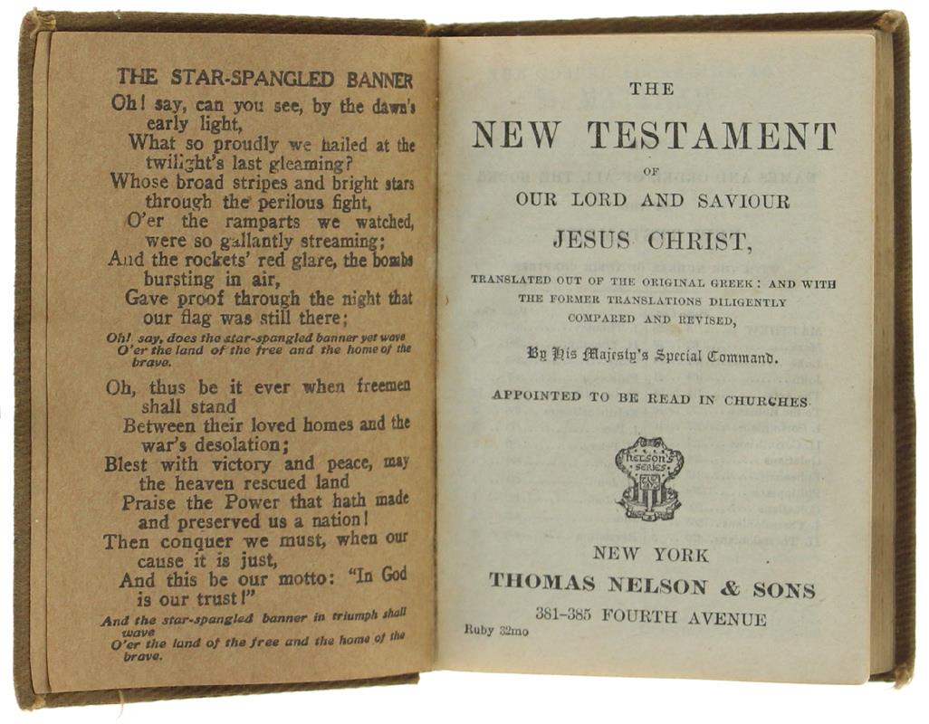 Wwi Soldiers Pocket Bible American Flag: New Testament