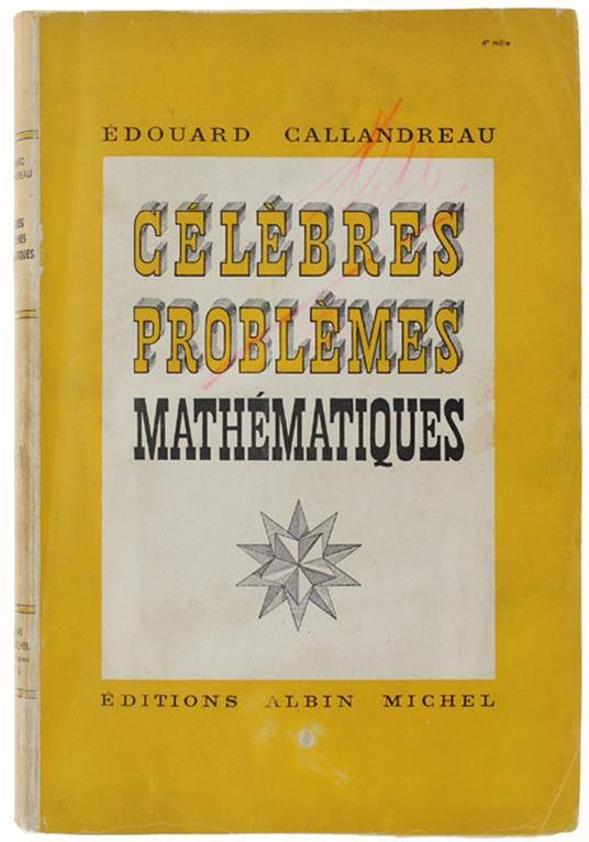 Celebres Problemes Mathematiques - copertina