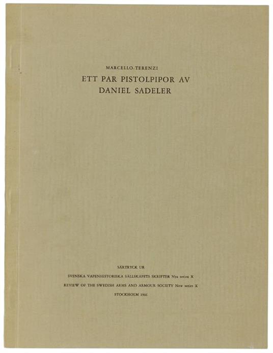 Ett Par Pistolpioir Av Daniel Sadeler. Estratto - Marcello Terenzi - copertina