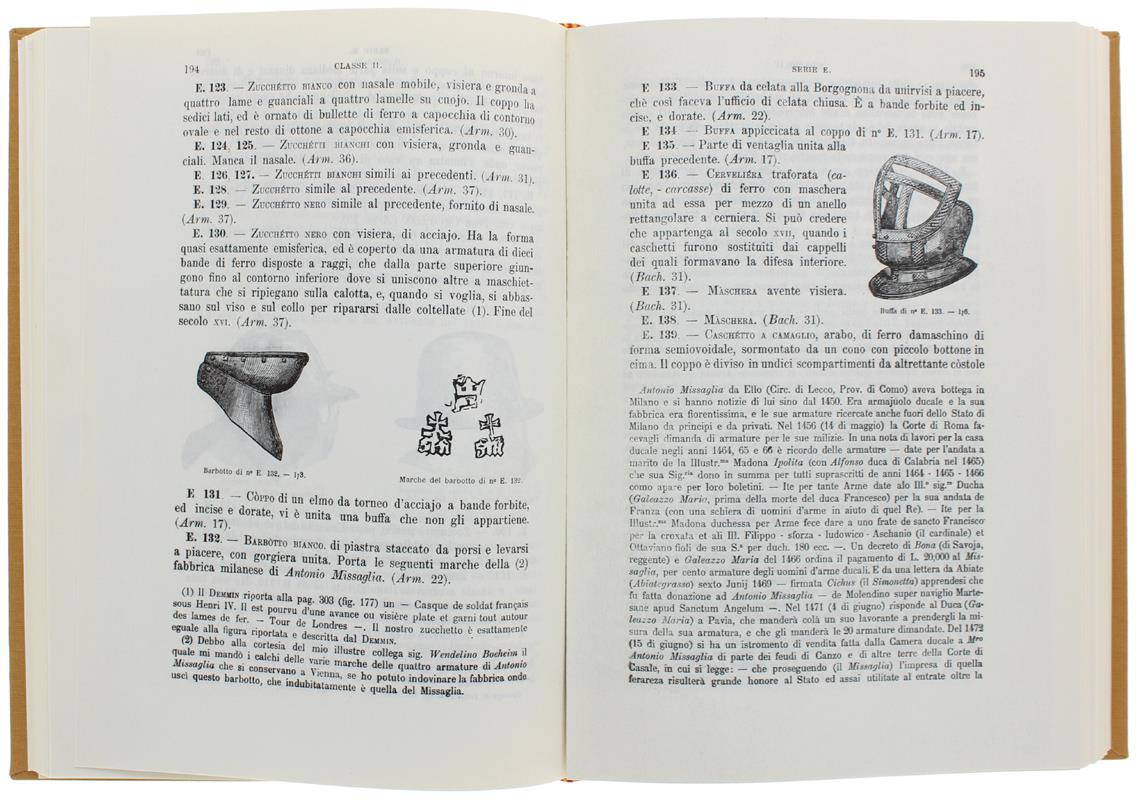 Catalogo Della Armeria Reale Di Torino. Anastatica Della Edizione Candeletti, Torino, 1890