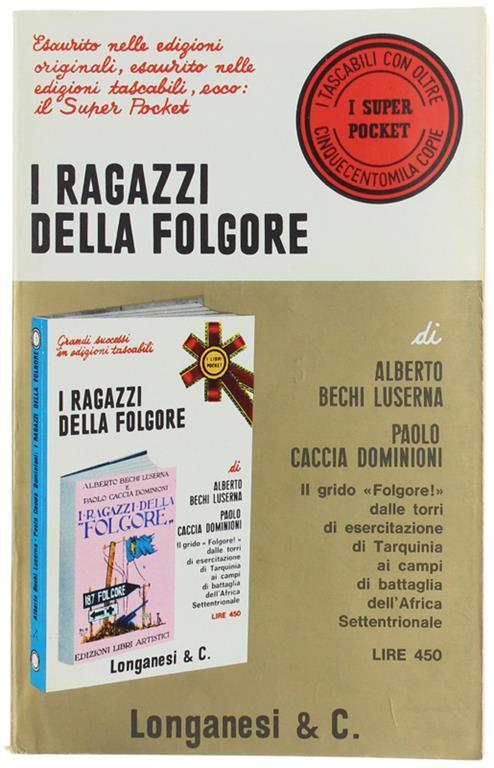I Ragazzi Della Folgore - Alberto Bechi Luserna - copertina