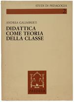 Didattica Come Teoria Della Classe E Lezioni Ai Maestri D'imperia