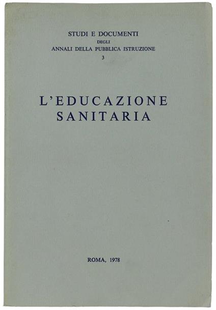 L' Educazione Sanitaria - copertina