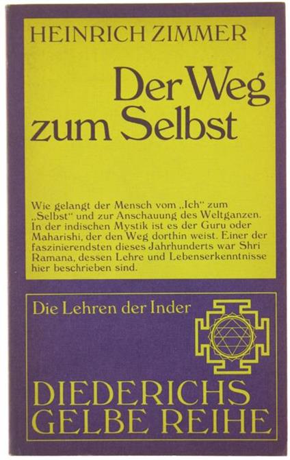Der Weg Zum Selbst. Lehre Und Leben Des Shri Ramana Maharshi - Heinrich Zimmer - copertina