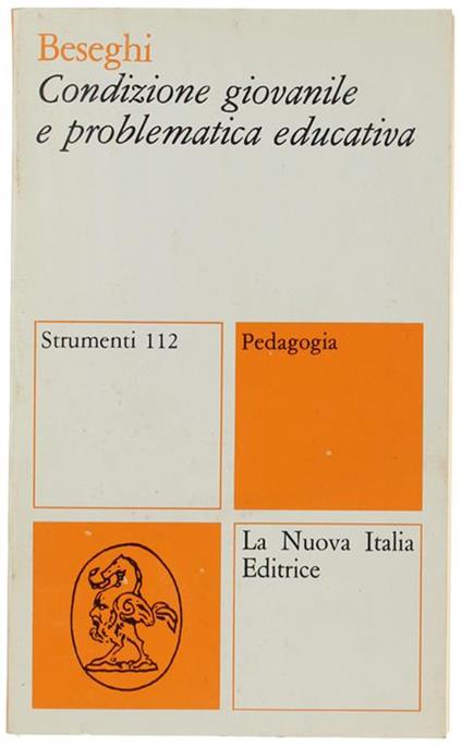 Condizione Giovanile E Problematica Educativa - Emma Beseghi - copertina