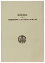 Ricordo Di Vittorio Beonio-Brocchieri
