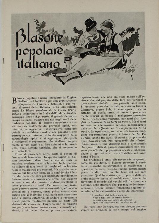 Blasone Popolare Italiano - Giuseppe Fumagalli - copertina