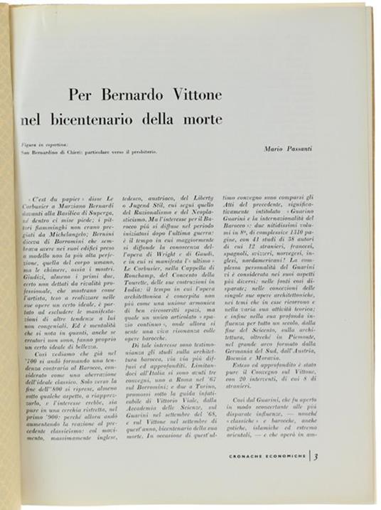 Per Bernardo Vittone Nel Bicentenario Della Morte. (Stralcio) - Mario Passanisi - copertina