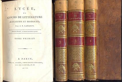 Lycee, ou cours de litterature ancienne et moderne - copertina