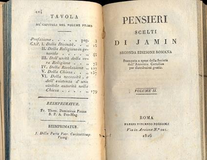 Pensieri scelti. Seconda edizione romana - copertina