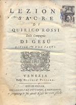Lezioni Sacre