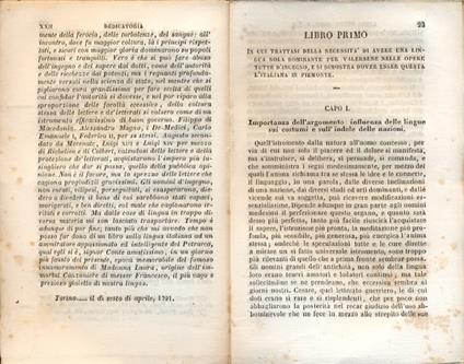 Dell'uso e dei pregi della lingua italiana. Libri tre. Con giunta degli opuscoli - copertina