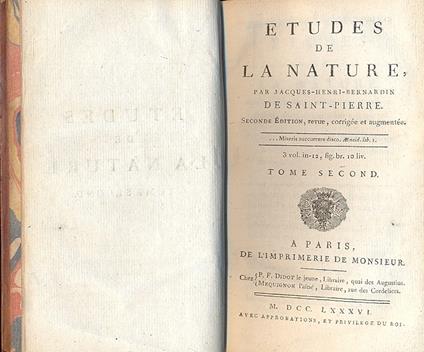 Etudes de la nature - copertina