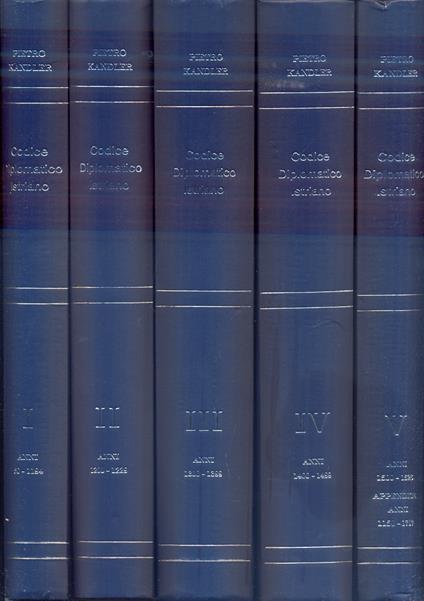 Codice Diplomatico Istriano - Pietro Kandler - copertina