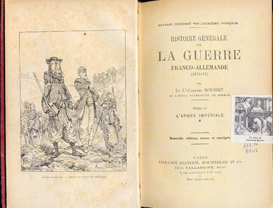 Histoire generale de la guerre Franco - Allemande (1870-71) - copertina