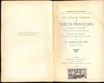 Les voyelles toniques du vieux francais langue litteraire (Normandie et Ile de France)