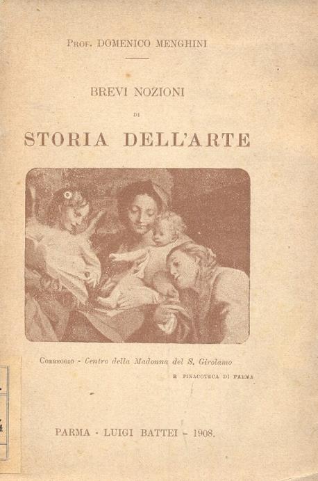 Brevi nozioni di storia dell'arte - copertina
