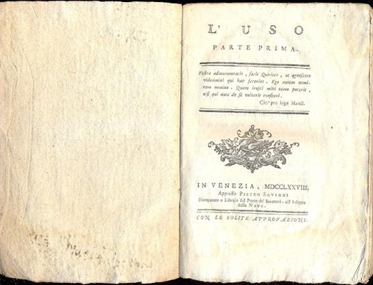 L' Uso. Poemetto - copertina