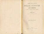 Commentario pratico delle censure, latae sententiae, oggidì in vigore nella chiesa
