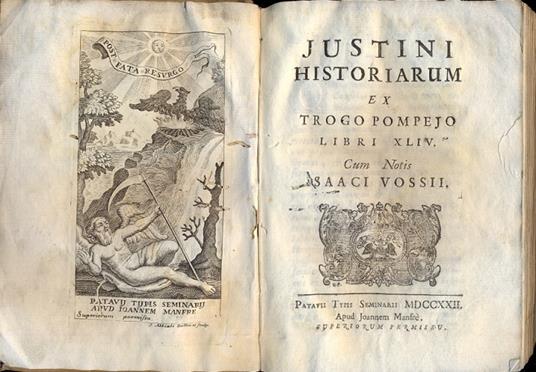 Historiarum ex Trogo Pompejo. Libri XLIV. Cum notis Isaaci Vossii - copertina