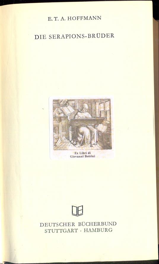 Die Serapions-Bruder - copertina