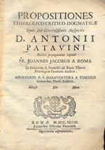Propositiones Theologico - Critico - Dogmaticae