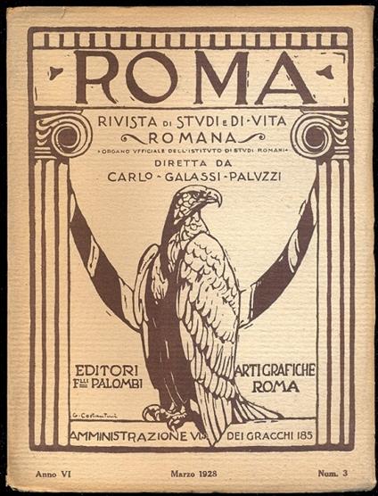 Roma, rivista di studi e di vita romana. Diretta da Federico Hermanin e Carlo Galassi Paluzzi - copertina