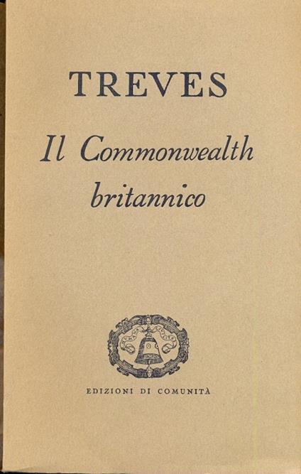 Il Commonwealth Britannico - Giuseppino Treves - copertina