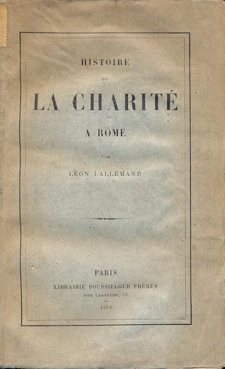 Histoire de la charite a Rome - copertina