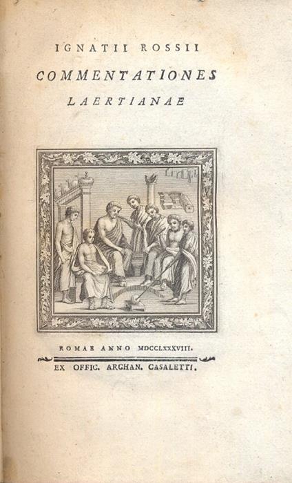 Commentationes Laertianae - copertina