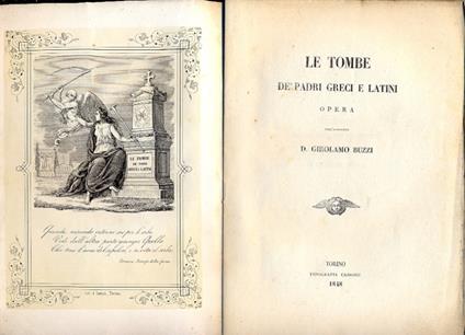 Le tombe de' Padri Greci e Latini - copertina