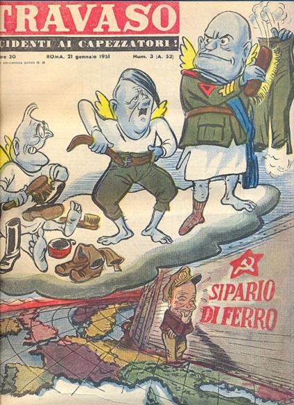 Il Travaso. Accidenti ai capezzatori ! Rivista settimanale diretta da Guglielmo Guasta - copertina