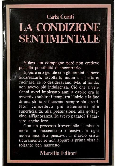 La condizione sentimentale - Carla Cerati - copertina