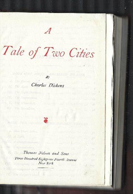 A Tale Of Two Cities And The Uncommercial Traveller - Charles Dickens - copertina