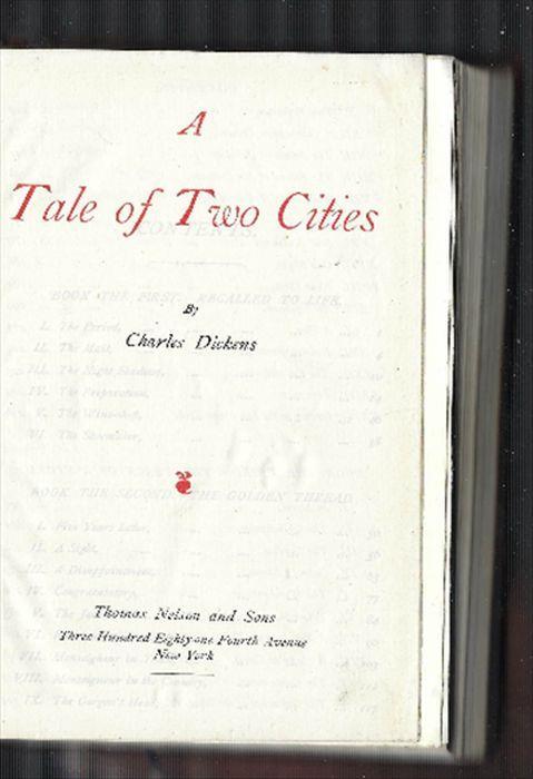 A Tale Of Two Cities And The Uncommercial Traveller - Charles Dickens - copertina