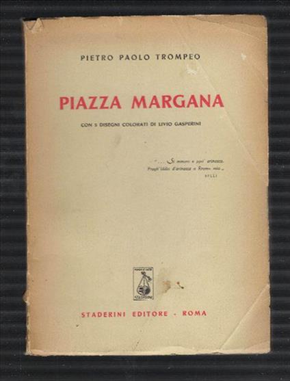Piazza Margana Con 5 Disegni Colorati Di Livio Gasperini - copertina