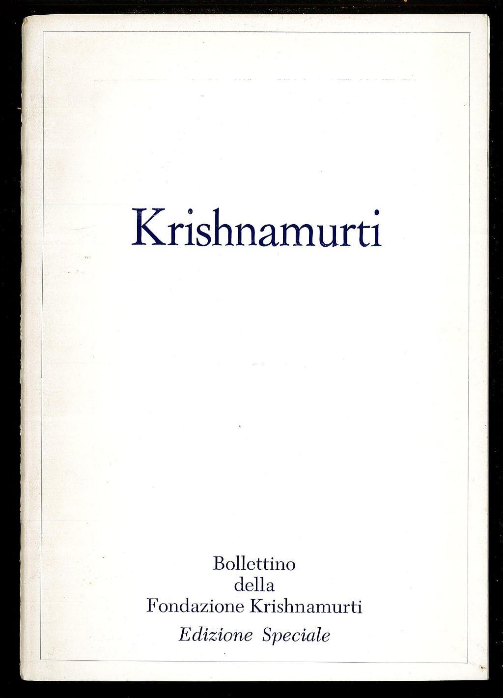 Krishnamurti