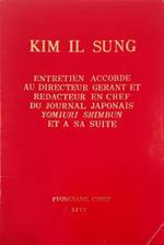 Entretien accorde au directeur gerant et redacteur en chef du journal japonais Yomiuri Shimbun et a sa suite Le 23 avril 1977