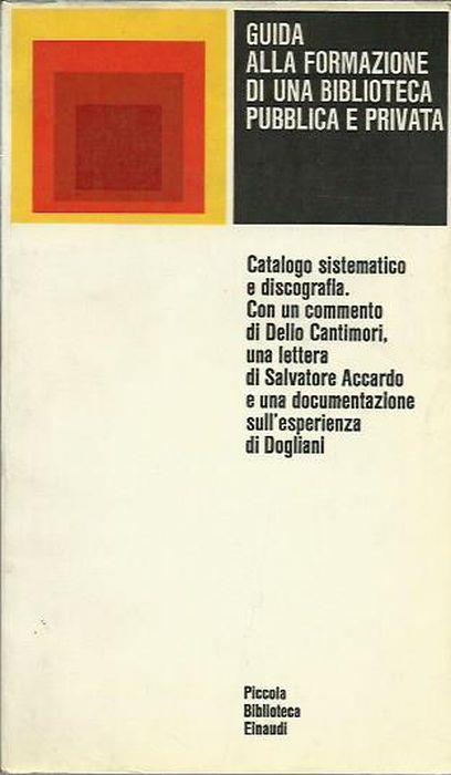 Guida Alla Formazione Di Una Biblioteca Pubblica E Privata - copertina