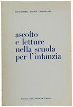 Ascolto E Letture Nella Scuola Per L'infanzia